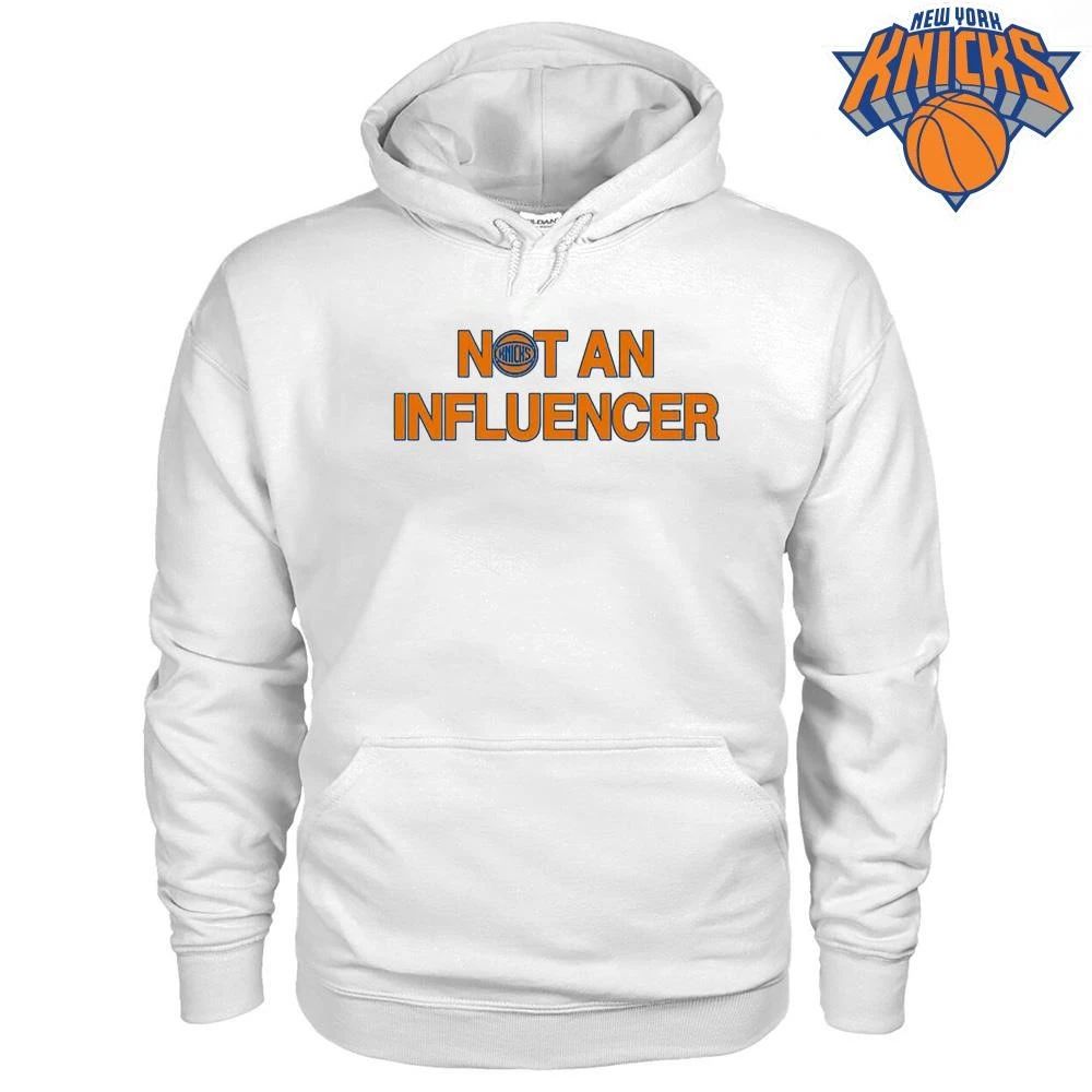 Not An Influencer New York Knicks Basketball Slogan Fan Apparel 2026 NBA Finals Shirt