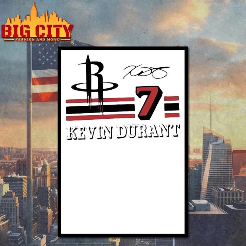 Kevin Durant 7 Houston Rockets 2026 NBA Playoff Signature Shirt