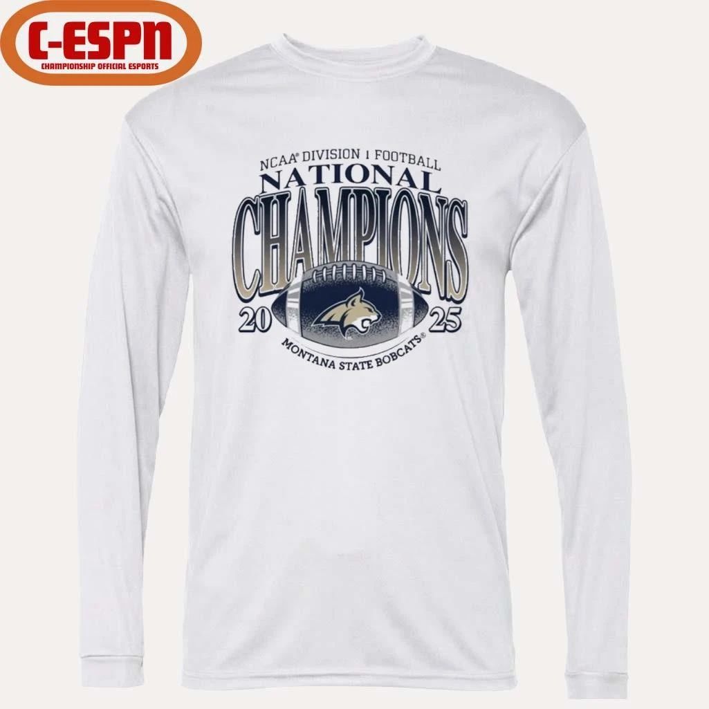 Montana State Bobcats 2025 NCAA Division I Football FCS National Champions T-Shirt