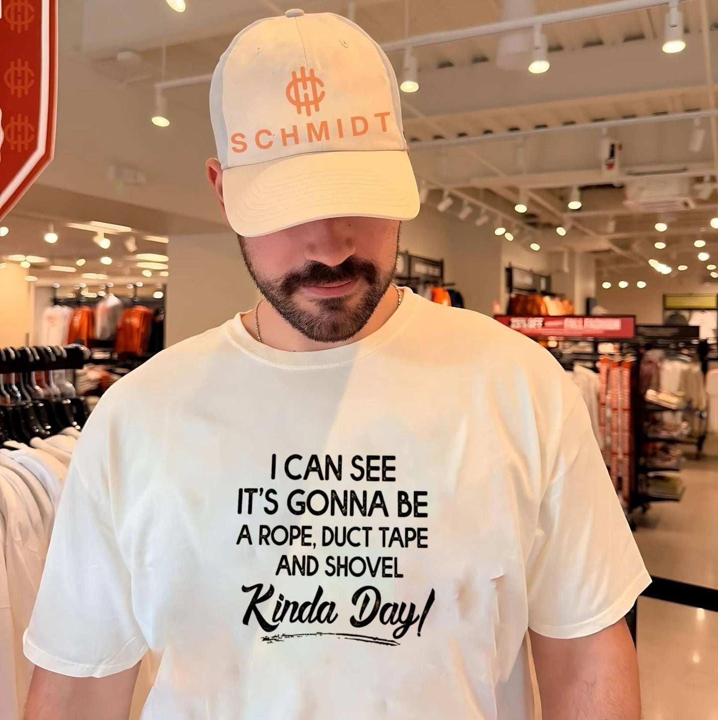 I can see it’s gonna be a rope duct tape and shovel kind day simple shirt