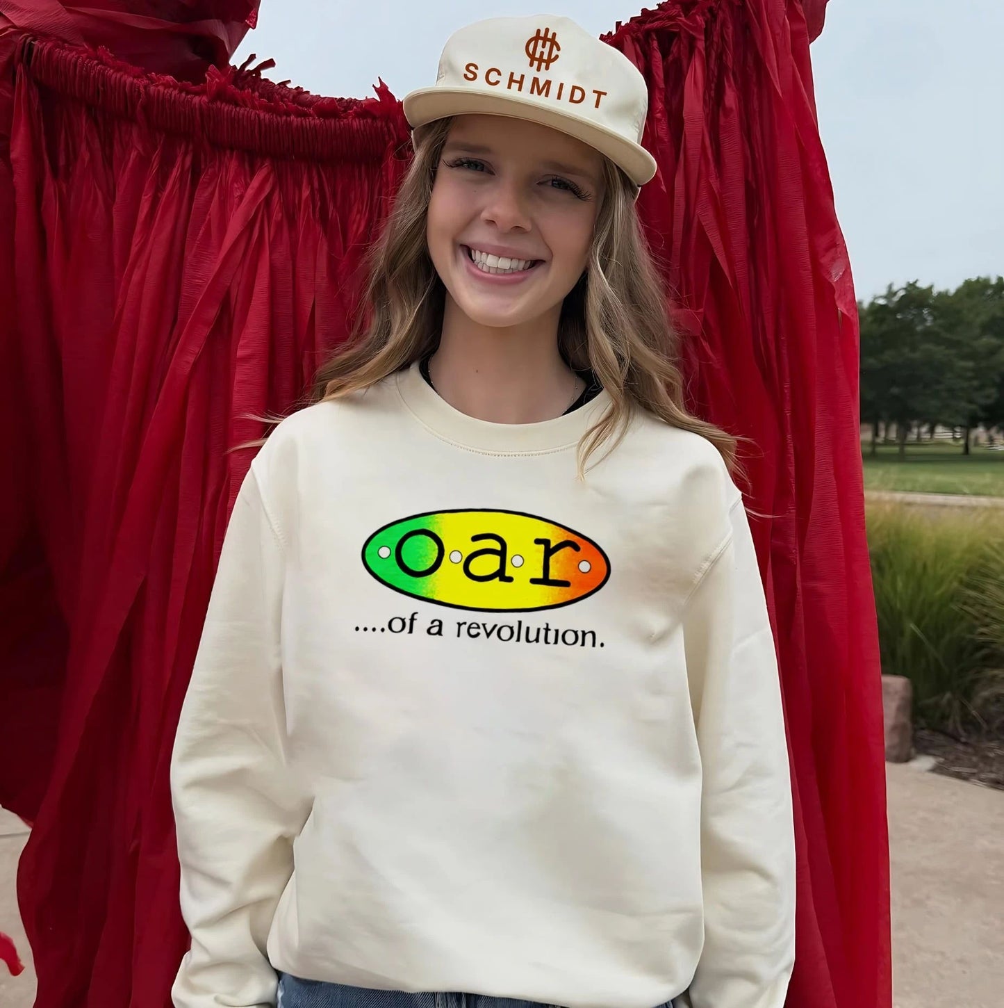 OAR Of A Revolution Gradient logo shirt