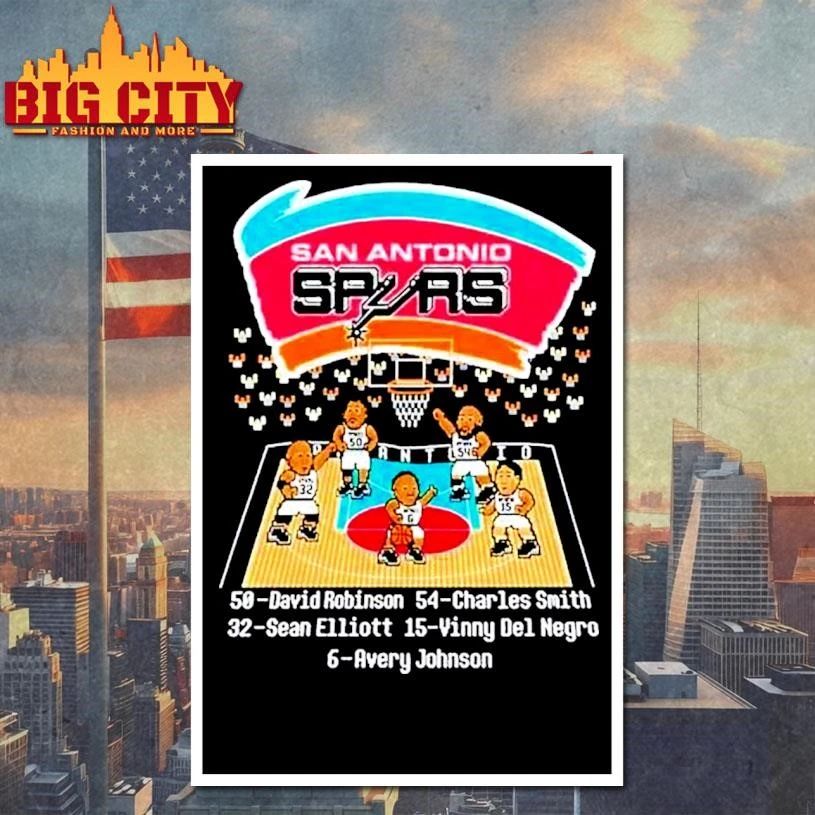 San Antonio Spurs Caricature 8 Bit Shirt