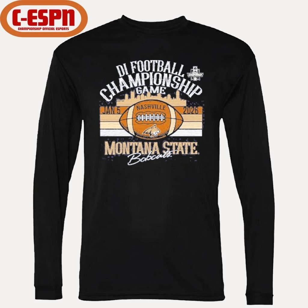 Montana State Bobcats 2025 NCAA DI Football Championship Game Nashville Skyline Shirt