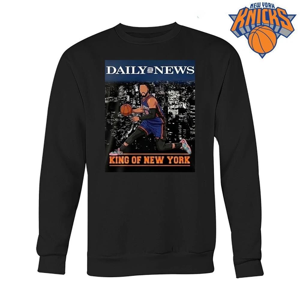 Daily News King of New York Jalen Brunson Basketball Illustration Shirt