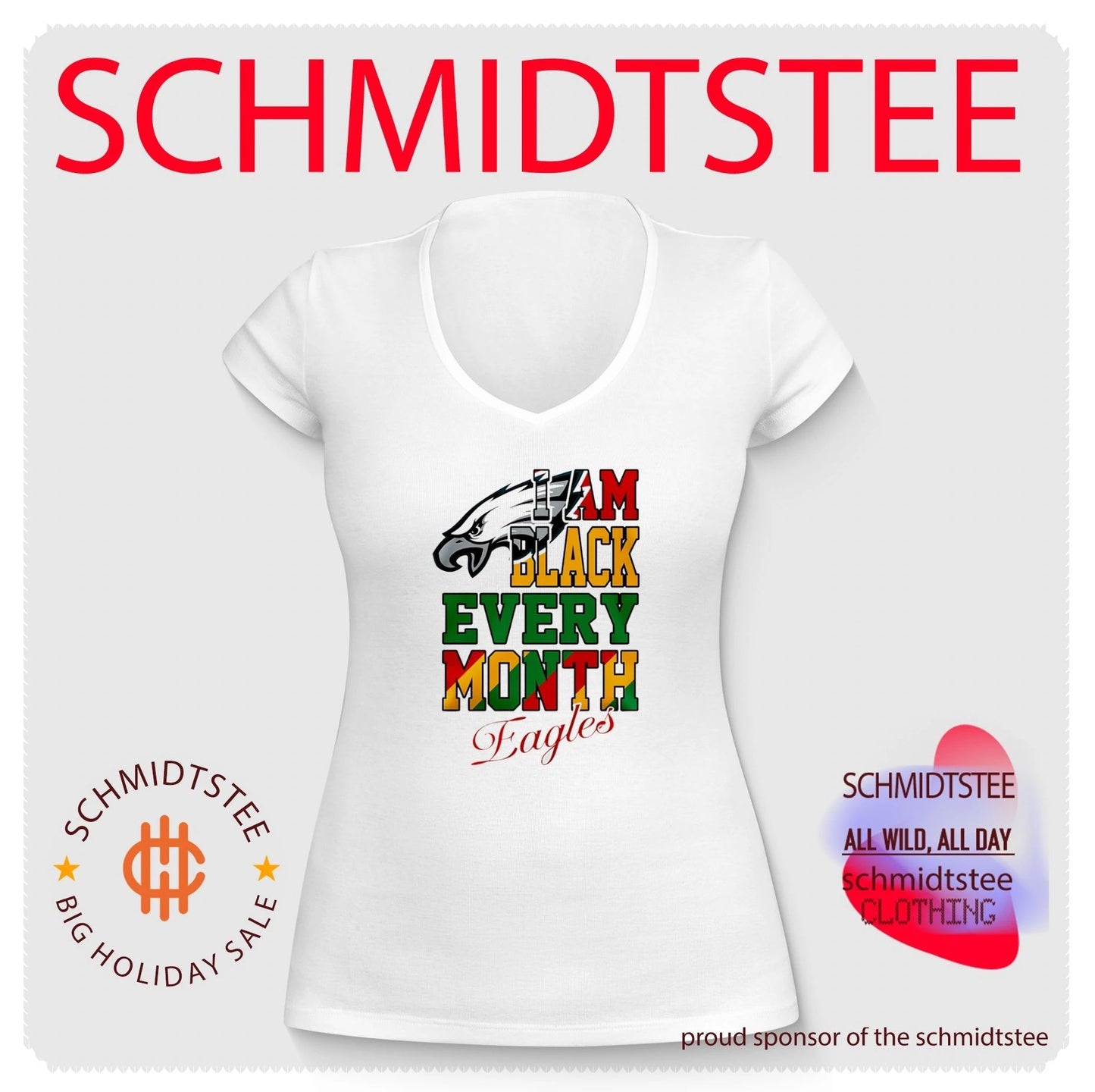 Philadelphia Eagles I am Black Every Month Juneteenth logo shirt