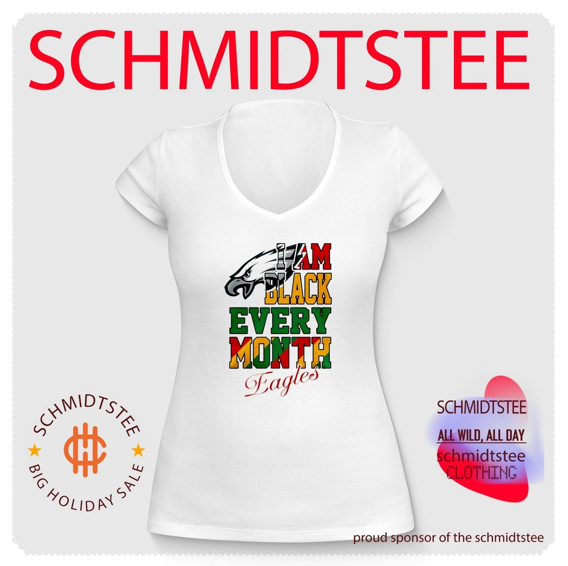 Philadelphia Eagles I am Black Every Month Juneteenth logo shirt