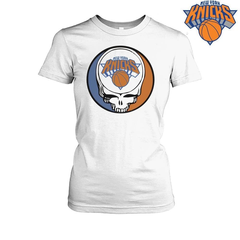 New York Knicks Grateful Dead Steal Your Face Skull Rock Basketball Mashup NBA Finals 2026 Shirt