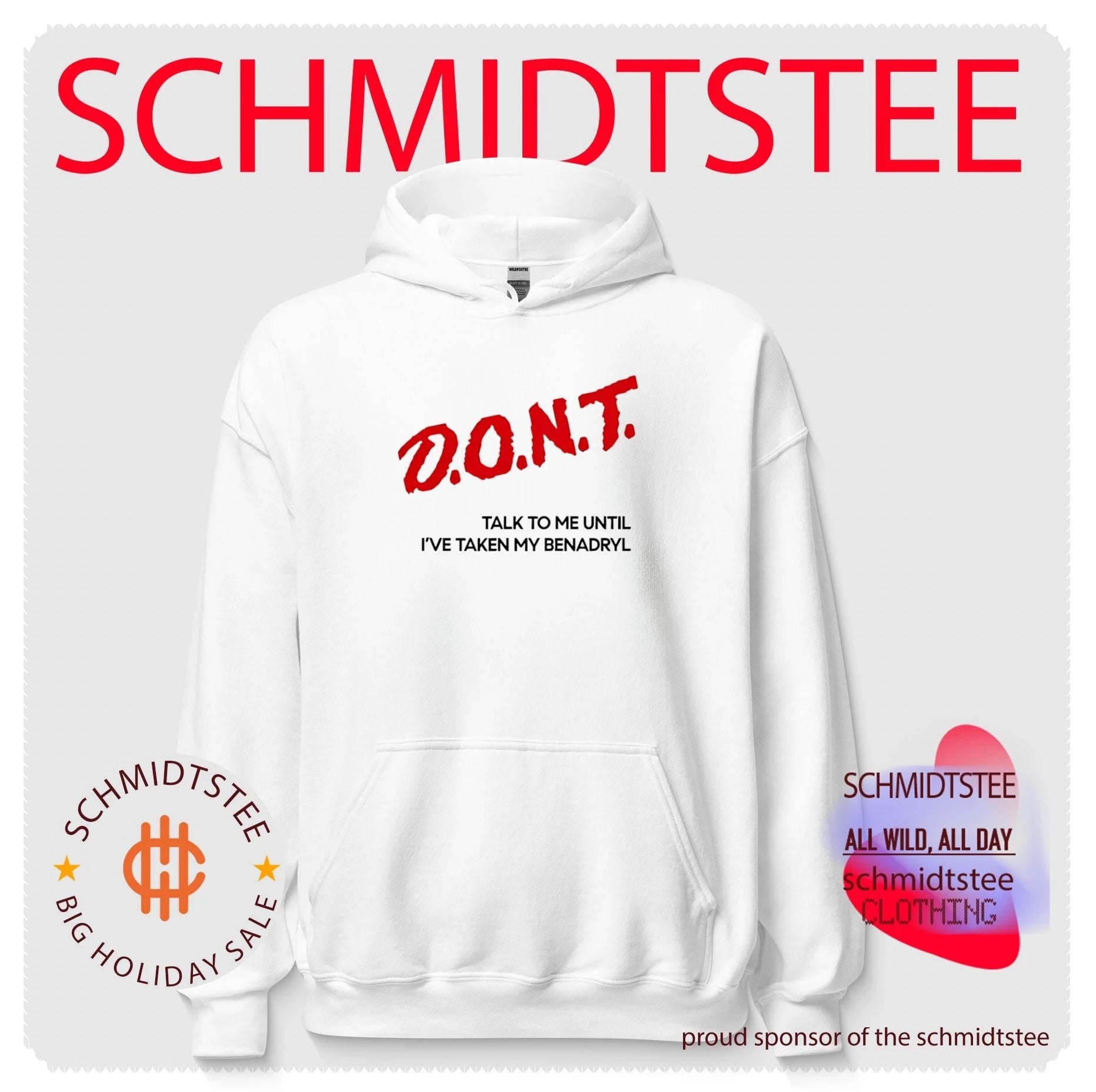 DONT talk to me until I’ve taken my benadryl simple text shirt