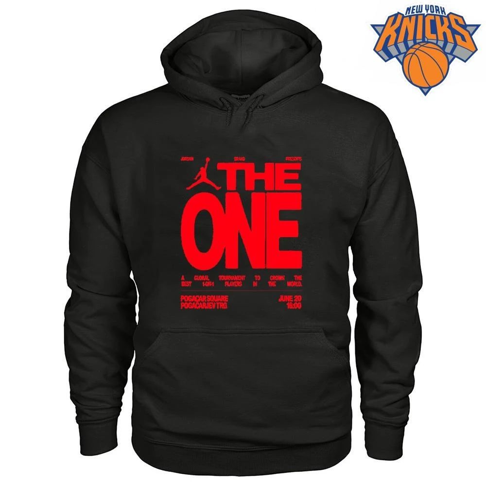Jordan Brand The One Global Basketball Tournament 1 On 1 Pogačar Square New York Knicks Champions NBA 2026 shirt