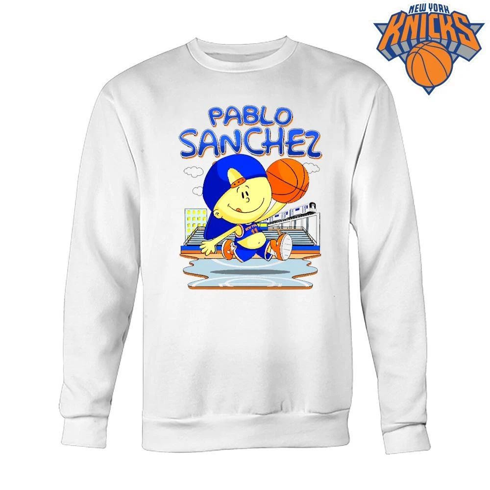 Pablo Sanchez Secret Weapon New York Basketball Vintage Cartoon Style Shirt