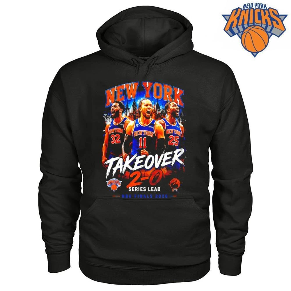 Jalen Brunson Karl Anthony Towns Mikal Bridges New York Knicks Takeover 2 0 Series Lead NBA Finals 2026 Shirt