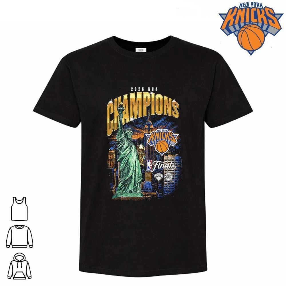 Mitchell and Ness Vintage New York Knicks Champions NBA 2026 Bootleg T Shirt