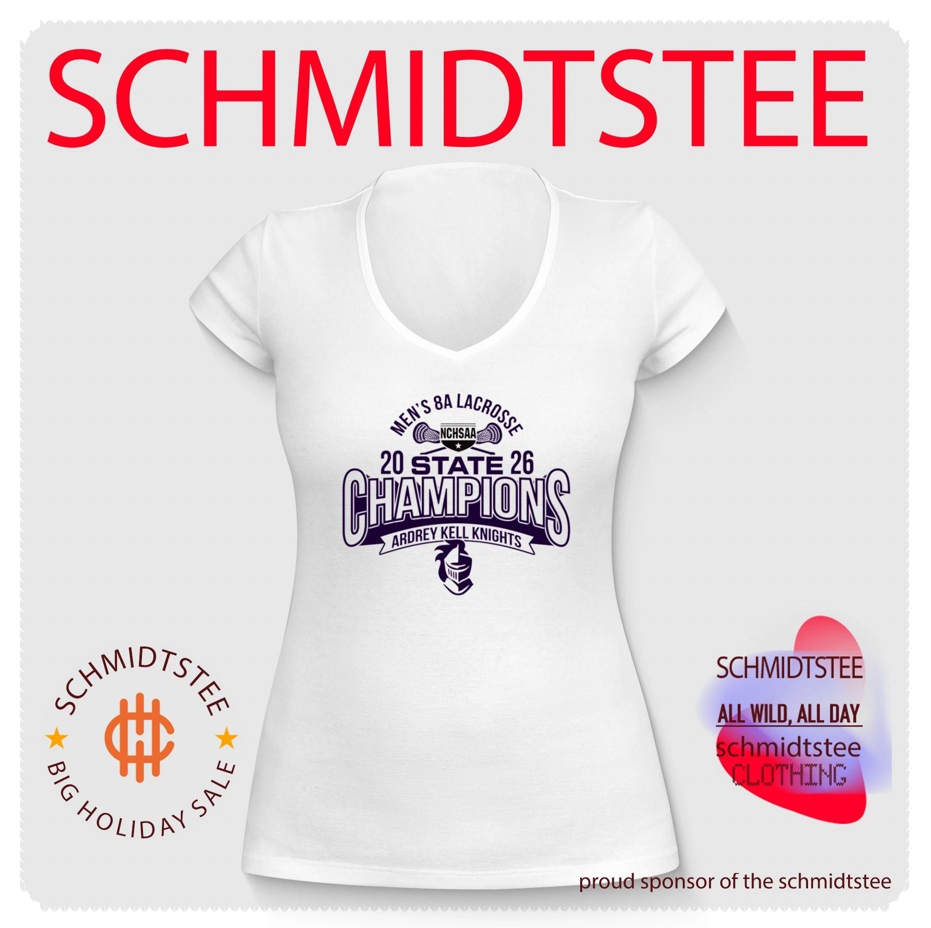Ardrey Kell Knights 2026 NCHSAA Men’s 8A Lacrosse Champions shirt