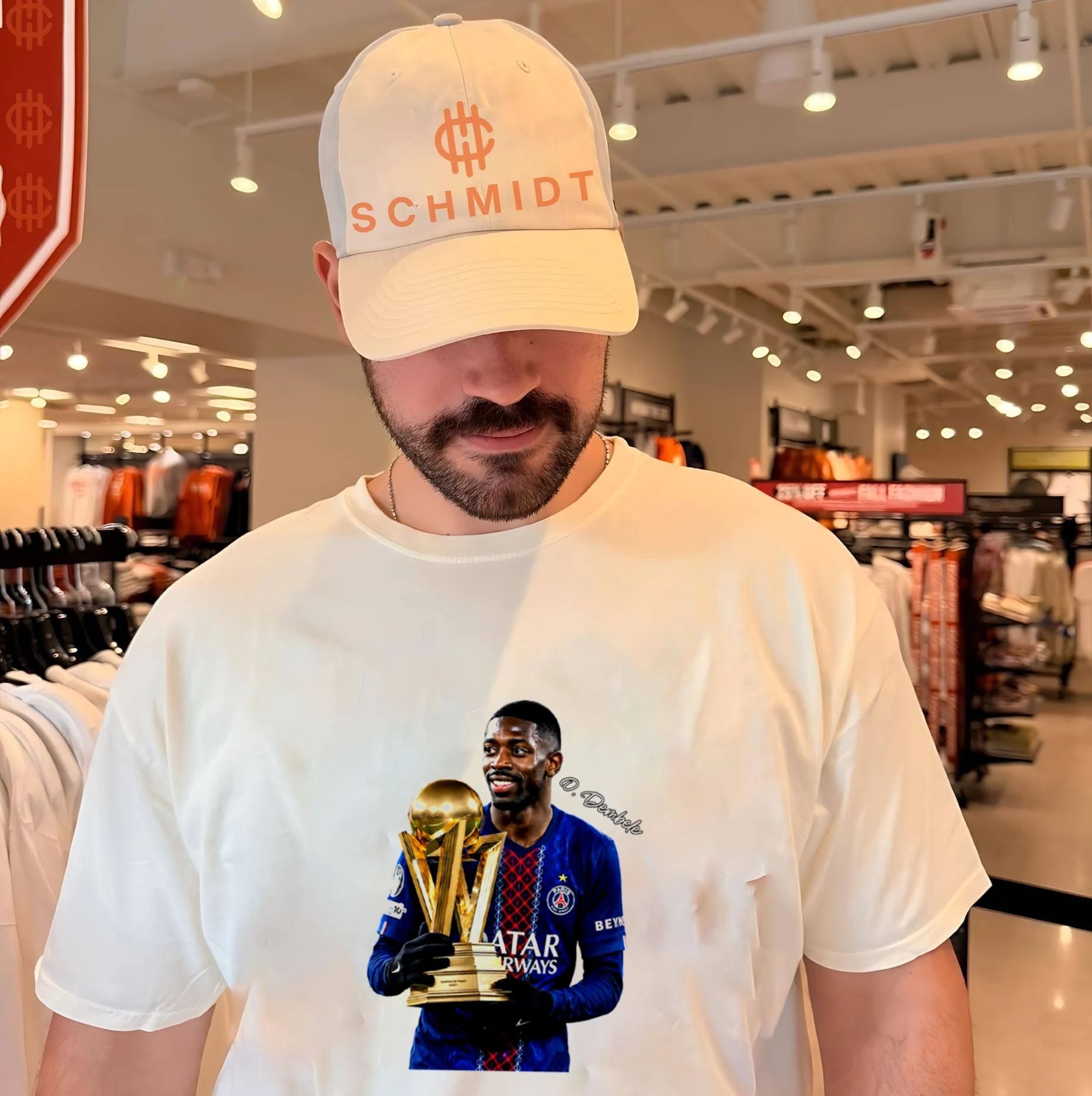 Ousmane Dembele Paris Saint-Germain 2026 Uefa League Champions 14Th Ligue 1 Title trophy shirt