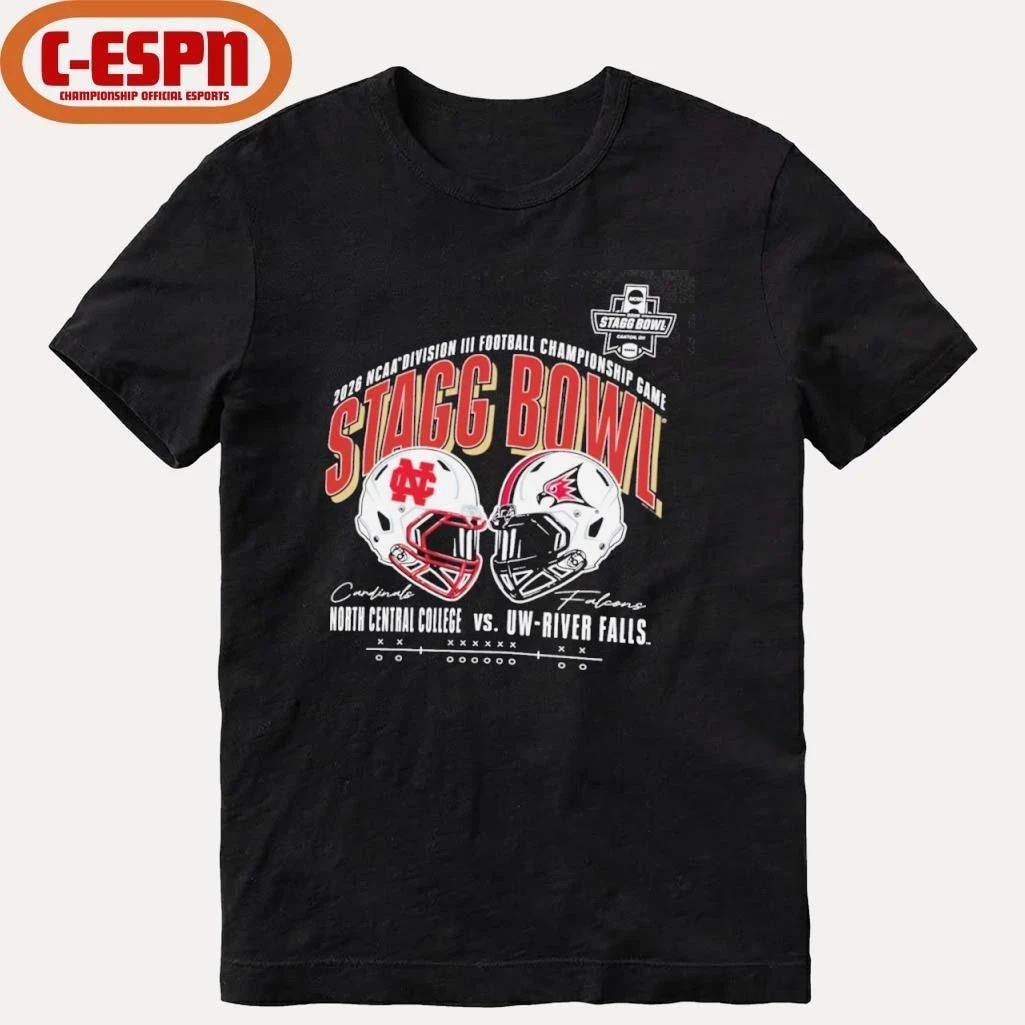 2025 NCAA DIII Stagg Bowl North Central College Vs UW-River Falls Matchup Shirt