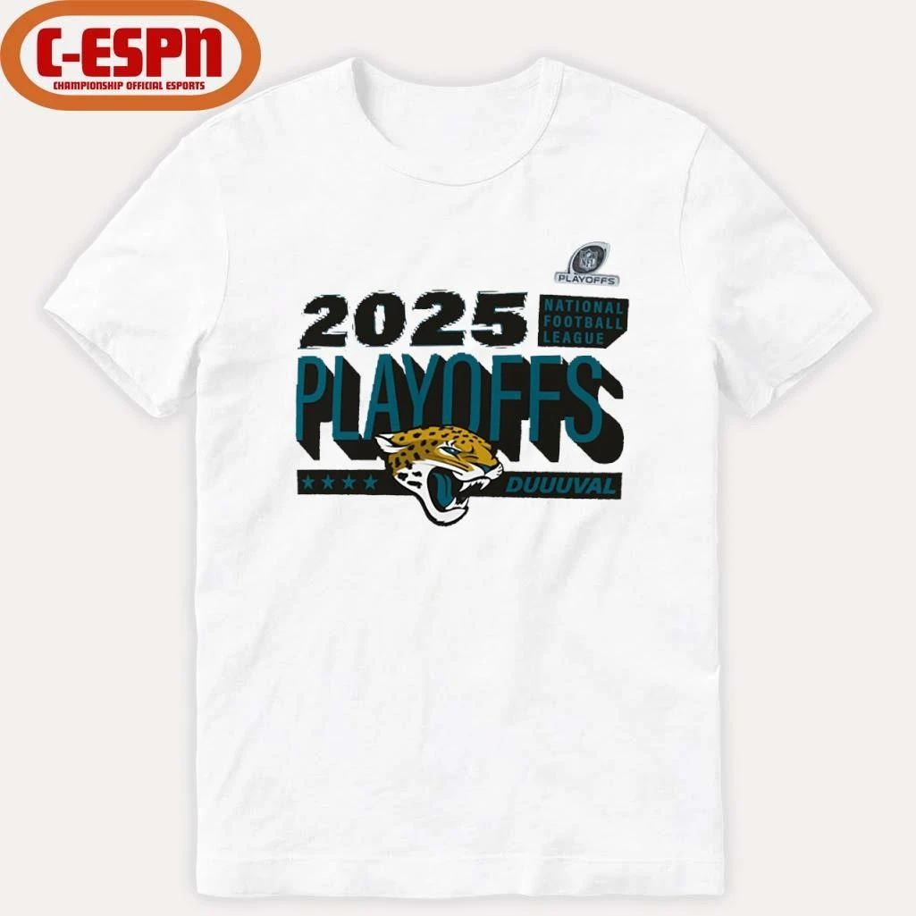 Jacksonville Jaguars Duuuval 2025 NFL Playoffs Ready T-Shirt
