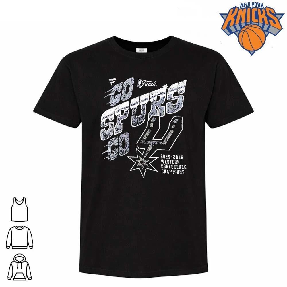 San Antonio Spurs Go Spurs Go 2025-2026 Western Conference Champions Shirt