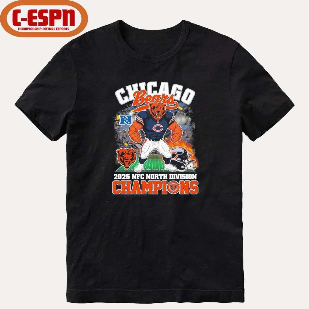 Chicago Bears Mascot 2025 NFC North Division Champions Shirt