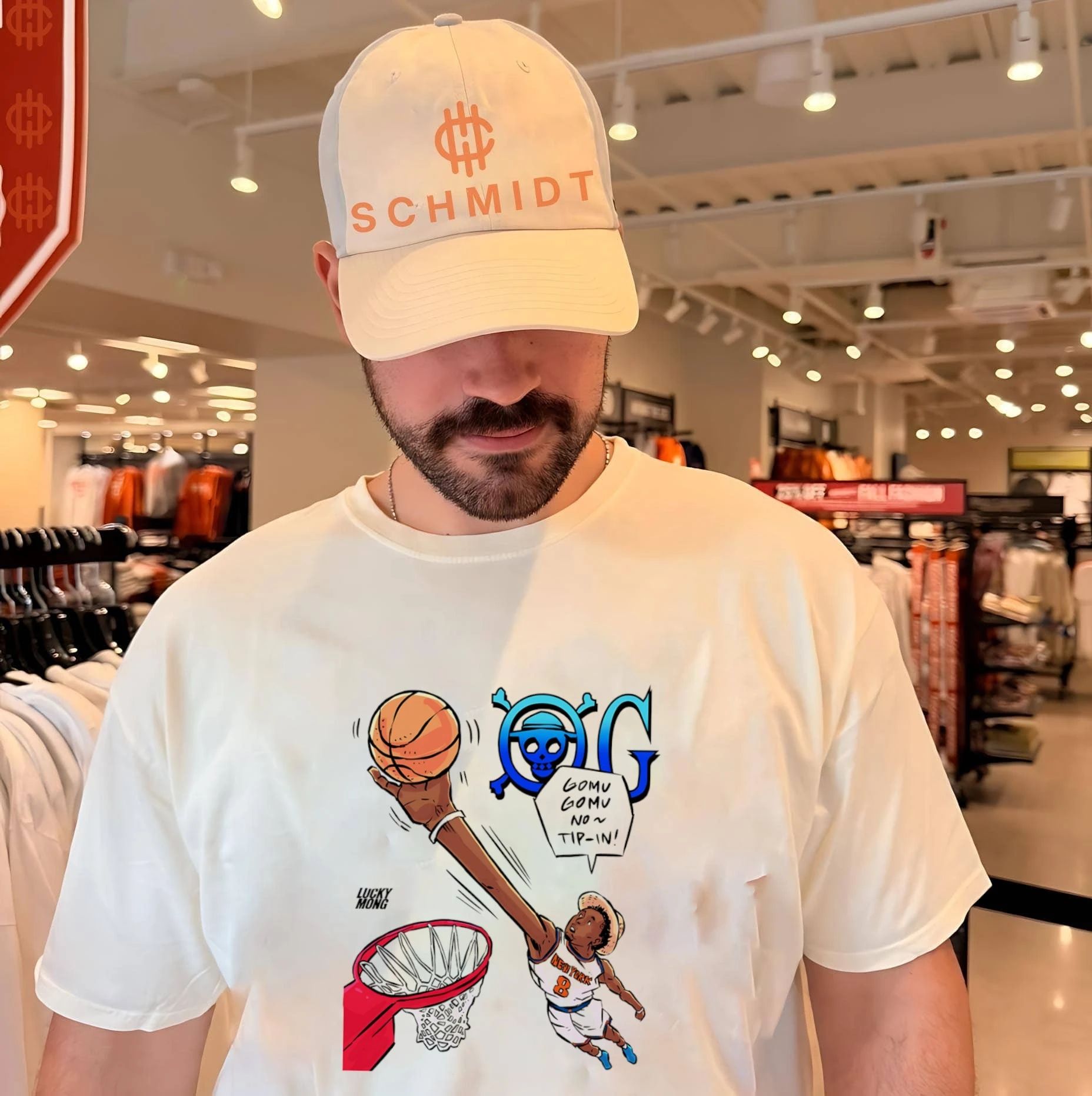 One Piece OG Anunoby New York Knicks Gomu Gomu No Tip-in shirt
