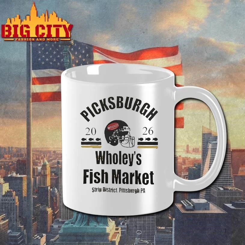 Picksburgh Wholey’s Fish Market Strip District Pittsburgh, PA 2026 Draft Shirt