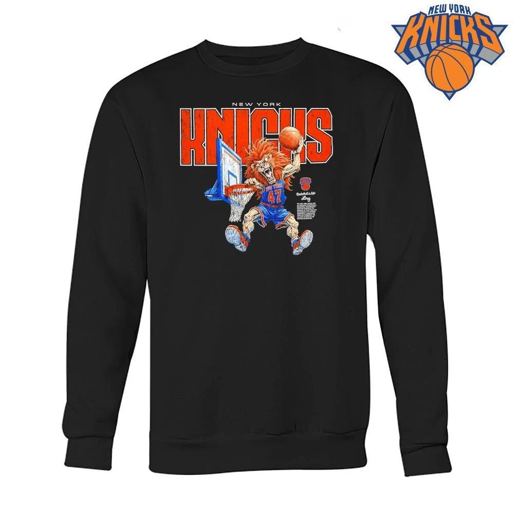 New York Knicks Lion Mascot Slam Dunk Vintage Graphic NBA Finals 2026 Shirt