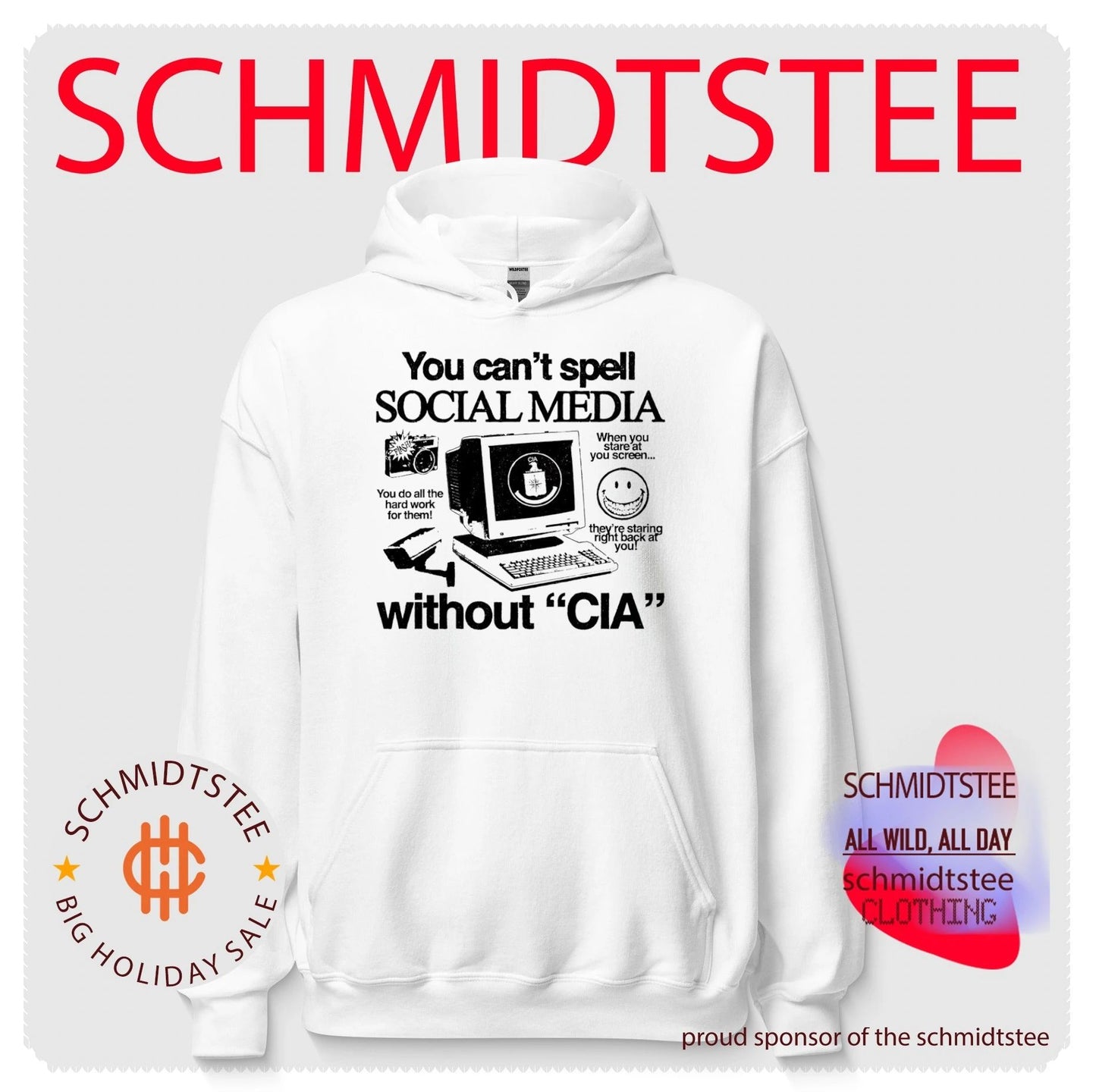 You can’t spell social media without CIA shirt