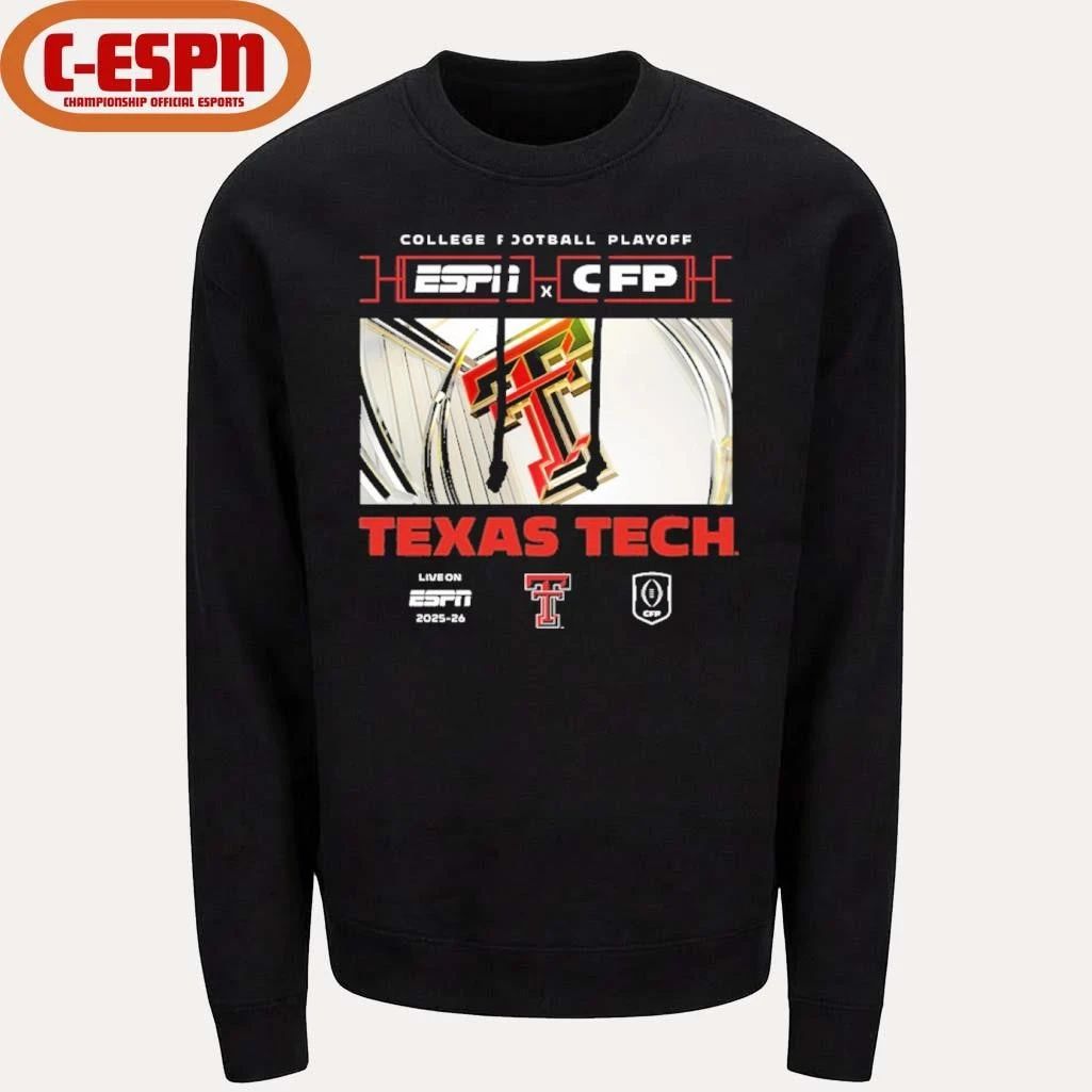 2025-26 CFP Texas Tech Red Raiders Window Shirt