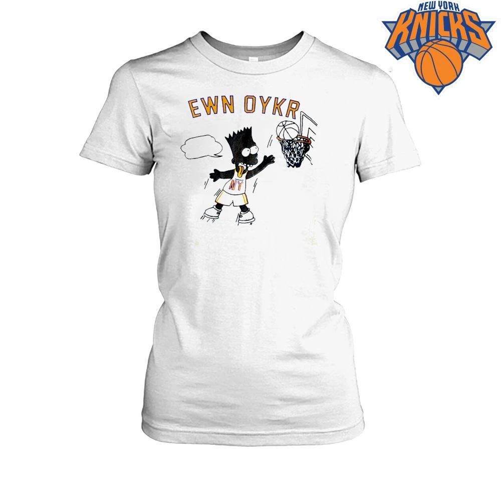 EWN OYKR Bart Simpson New York basketball vintage apparel NBA Finals 2026 shirt