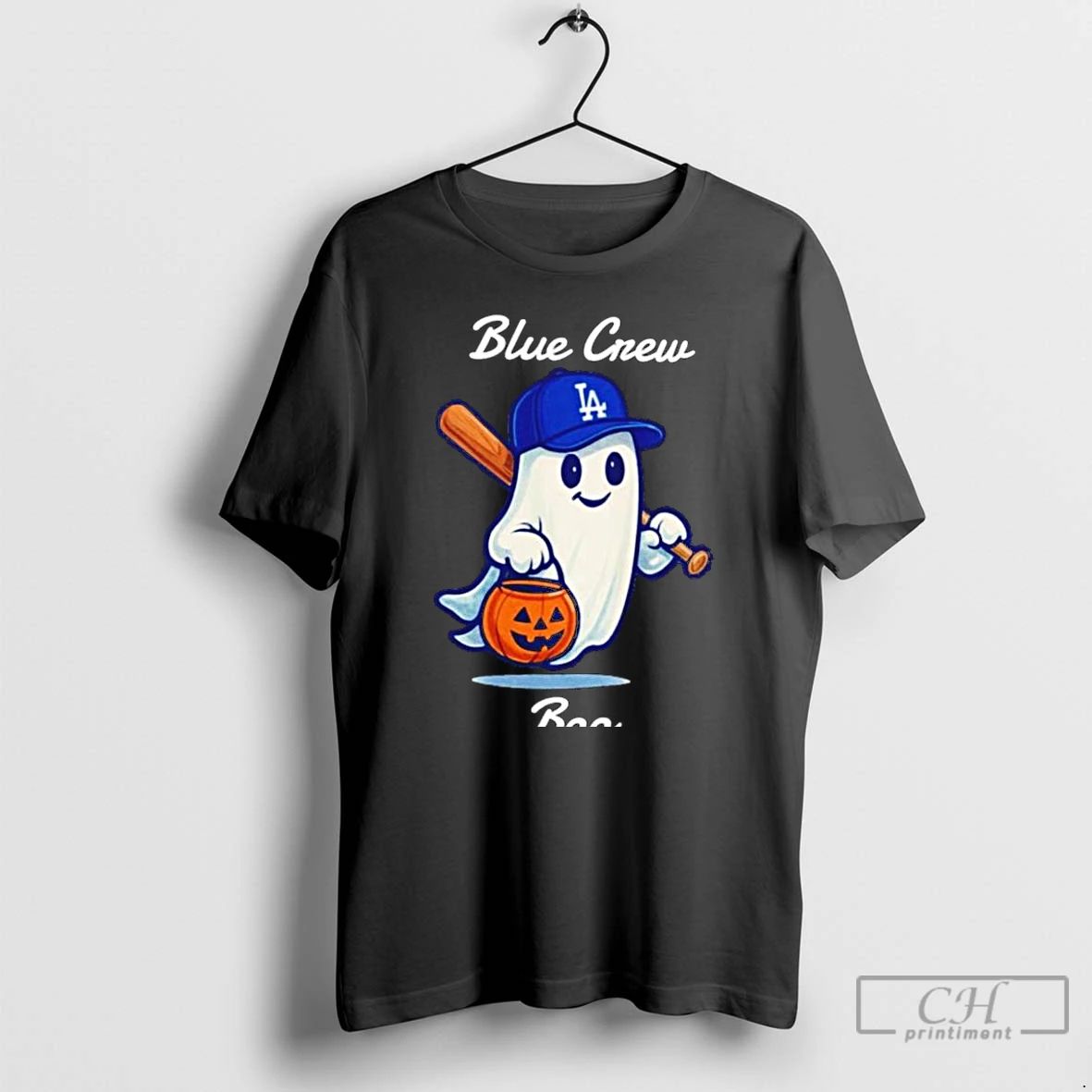Premium Blue Crew Dodgers Happy Halloween Boo Ghost T Shirts