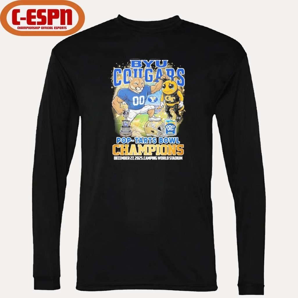 BYU Cougars Mascot Pop-Tarts Bowl Champions Shirt