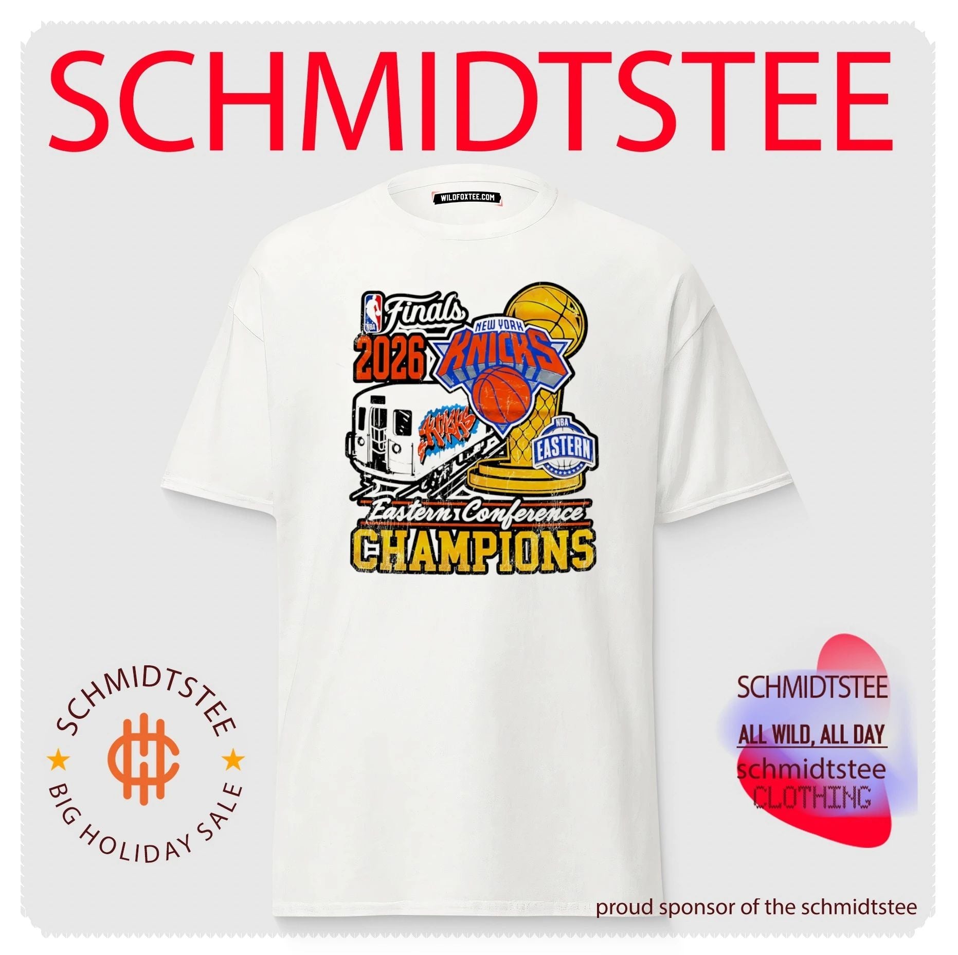 New York 2026 Eastern Conference Champions train graphic shirt