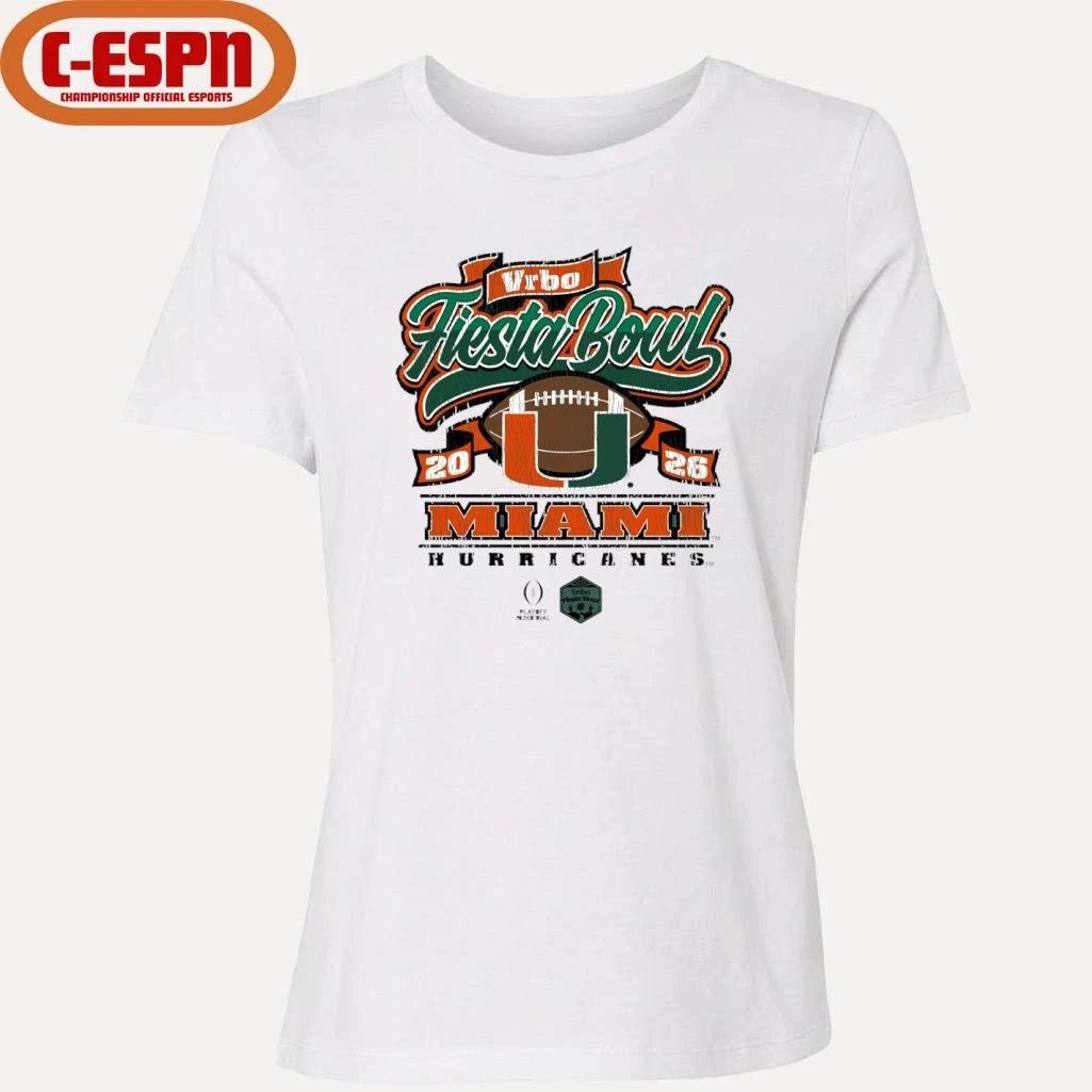 Miami Hurricanes CFP Semifinal 2026 Vrbo Fiesta Bowl Scripted Shirt