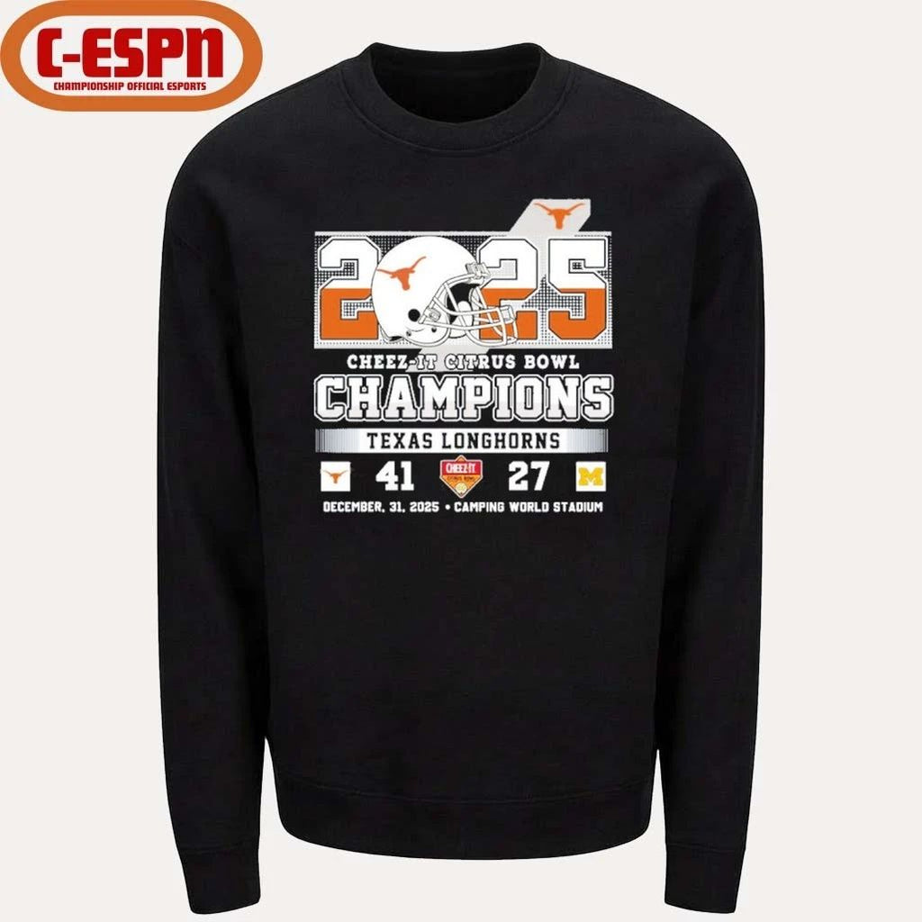 2025 Texas Citrus Bowl Score Champions 41-24 Michigan Shirt