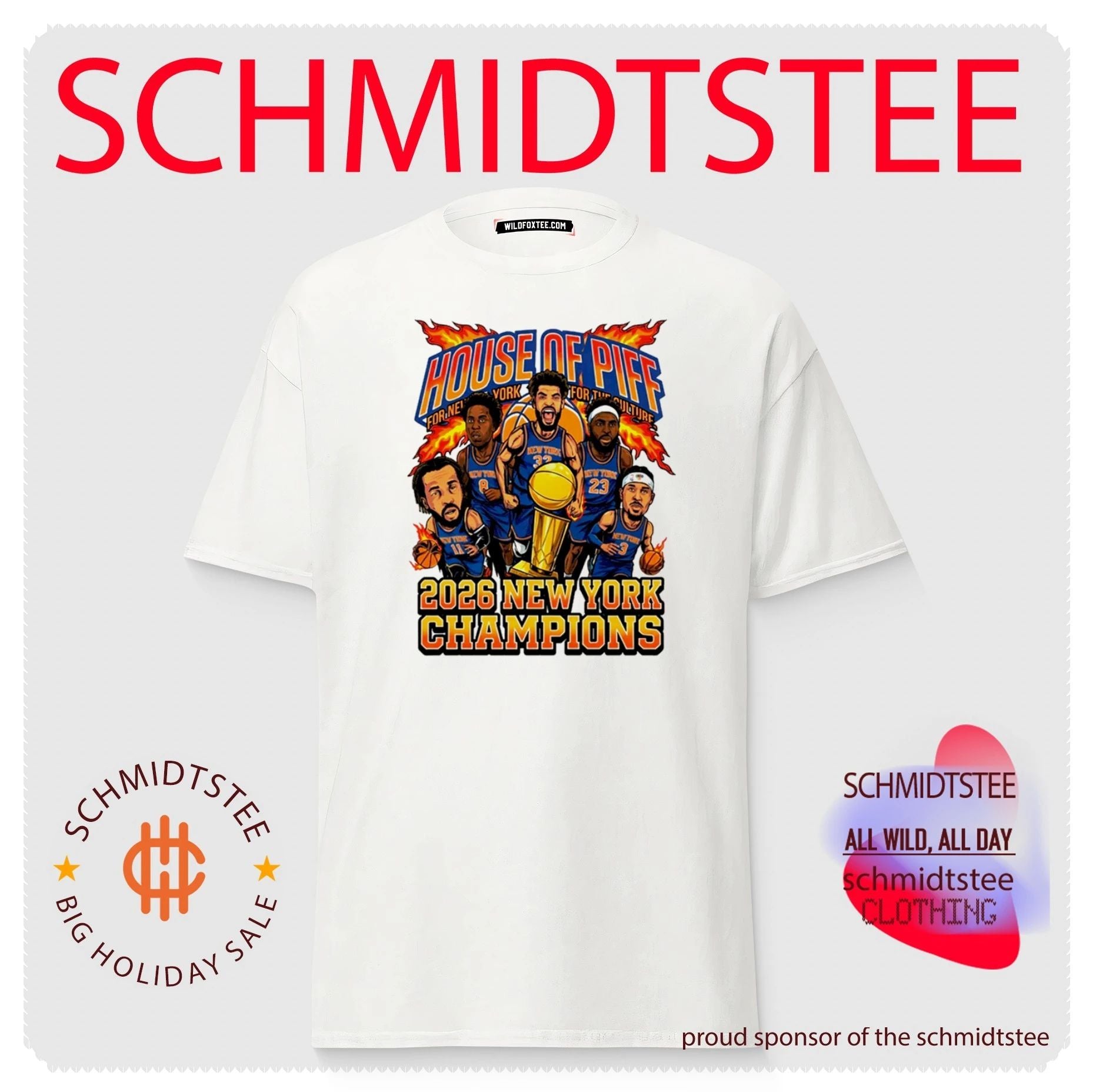 New York Knicks 2026 Champions House of Piff caricature shirt
