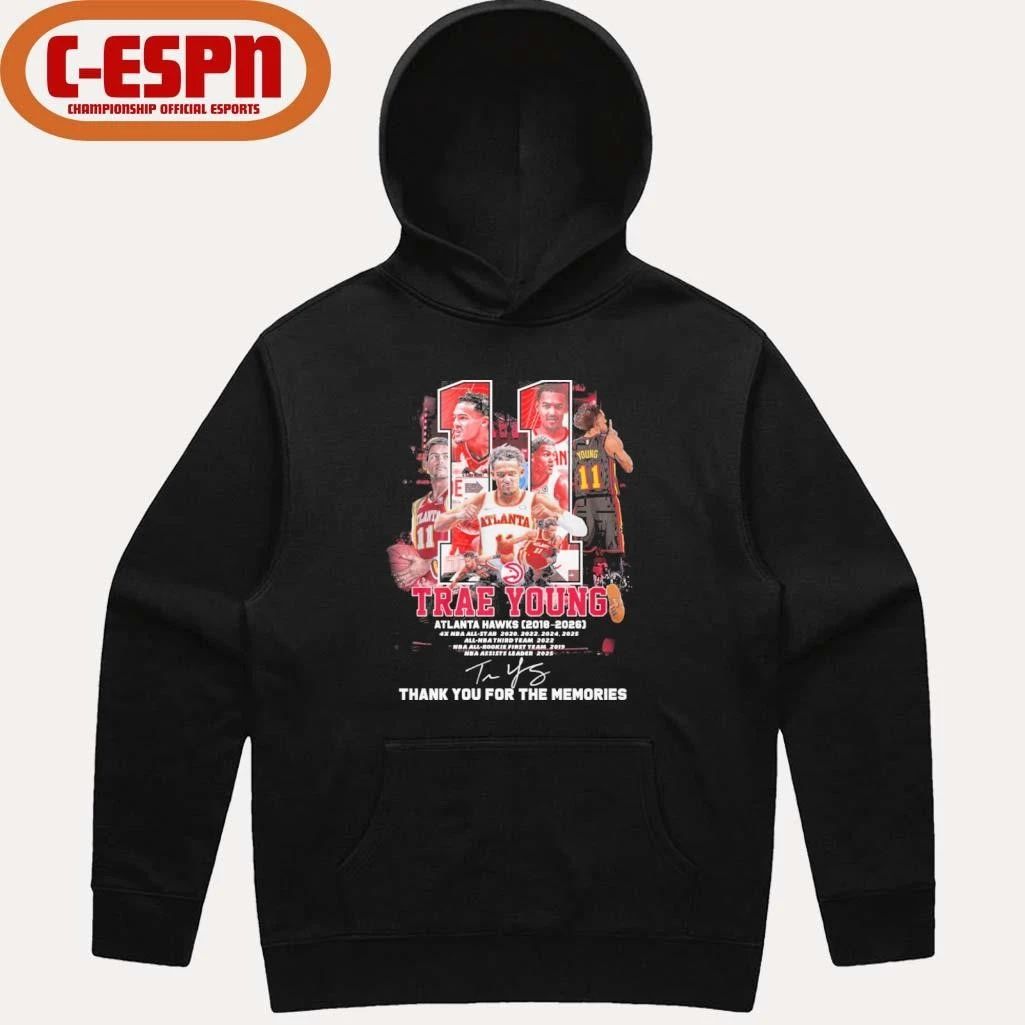 Trae Young Atlanta Hawks 2018-2026 Thank You Shirt