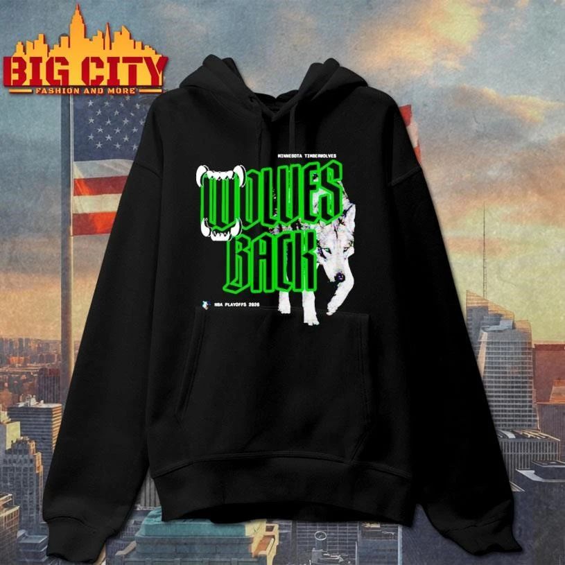 Minnesota Timberwolves Wolves Back NBA Playoffs 2026 Shirt