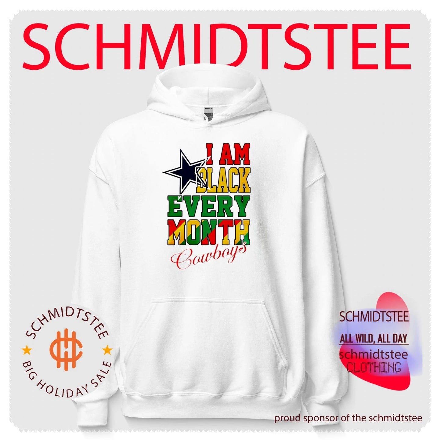 Dallas Cowboys I am Black Every Month Juneteenth logo shirt