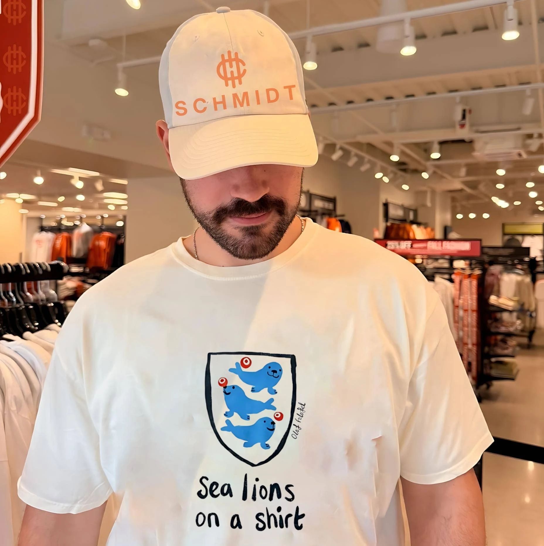 Olaf Falafel Sea Lions On A Shirt