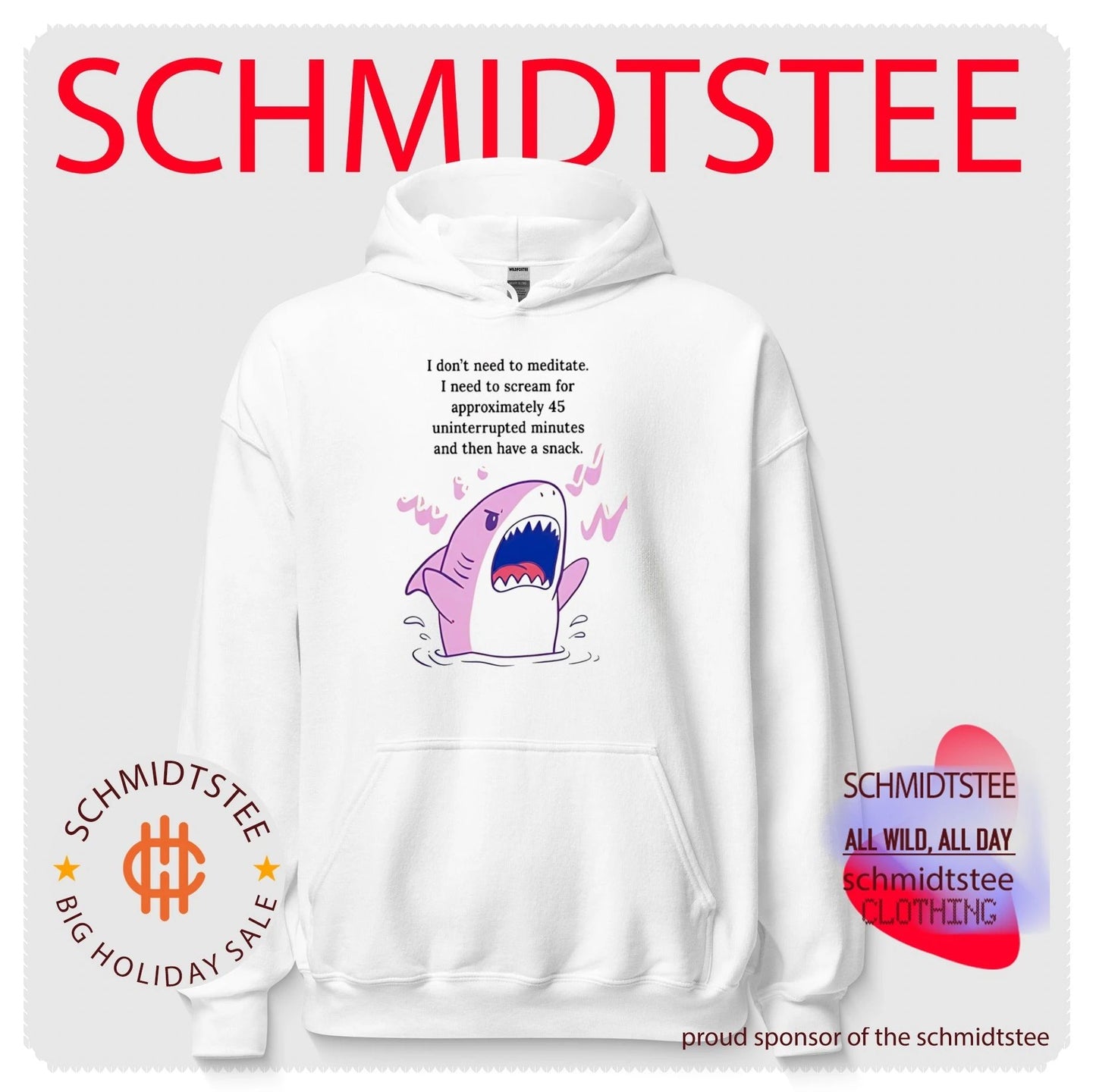Shark I don’t need to meditate I need to scream for approxomately 45 uninterrupted minutes shirt