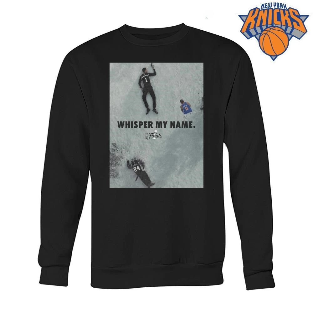Victor Wembanyama Jalen Brunson Devin Vassell Whisper My Name Dune Parody New York Knicks San Antonio Spurs NBA Finals 2026 Shirt