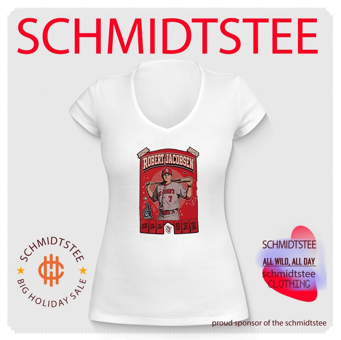 St. Johns University Robert Jacobsen portrait vintage shirt