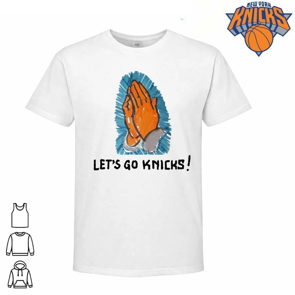 New York Knicks Lets Go Knicks Praying Hands Basketball Fan NBA Finals 2026 Shirt