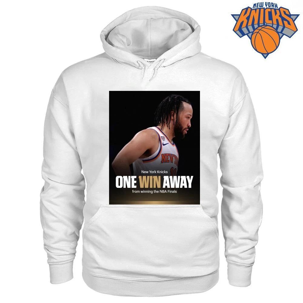 ONE WIN AWAY Jalen Brunson New York Knicks Basketball Fans NBA Finals 2026 Shirt