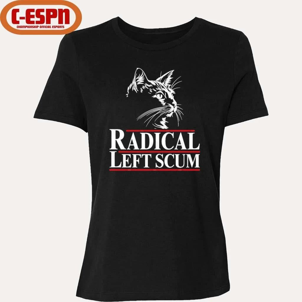 Radical Left Scum Black Cat Shirt