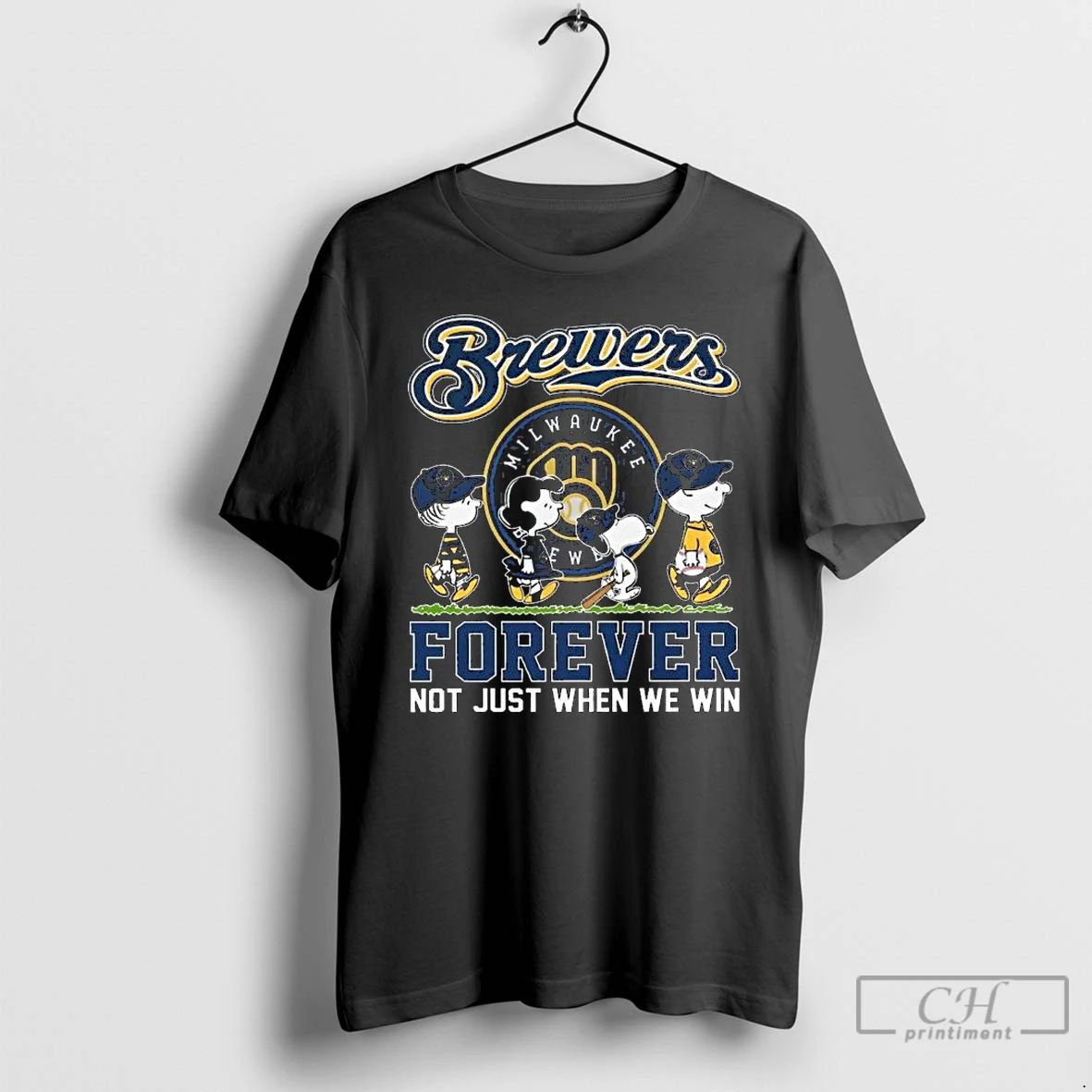 Premium Peanut X Milwaukee Brewers 2025 Postseason Forever Not Just When We Win Long Sleve