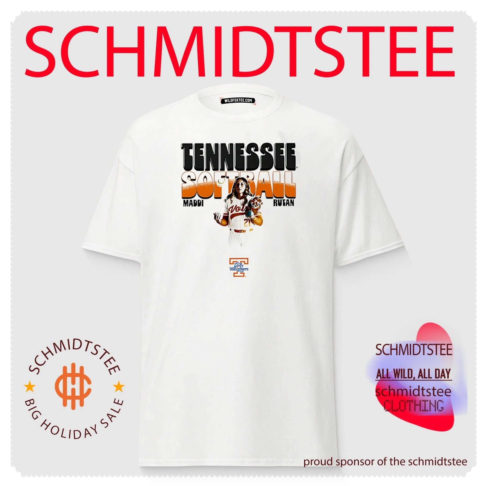 Tennessee softbal Maddi Rutan illustration shirt