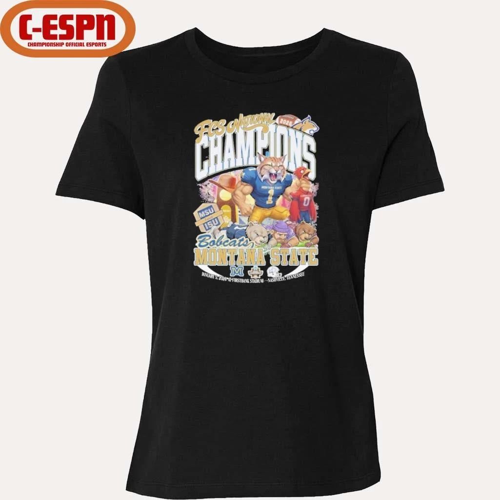 Montana State Bobcats Mascot 2025 FCS National Champions Shirt