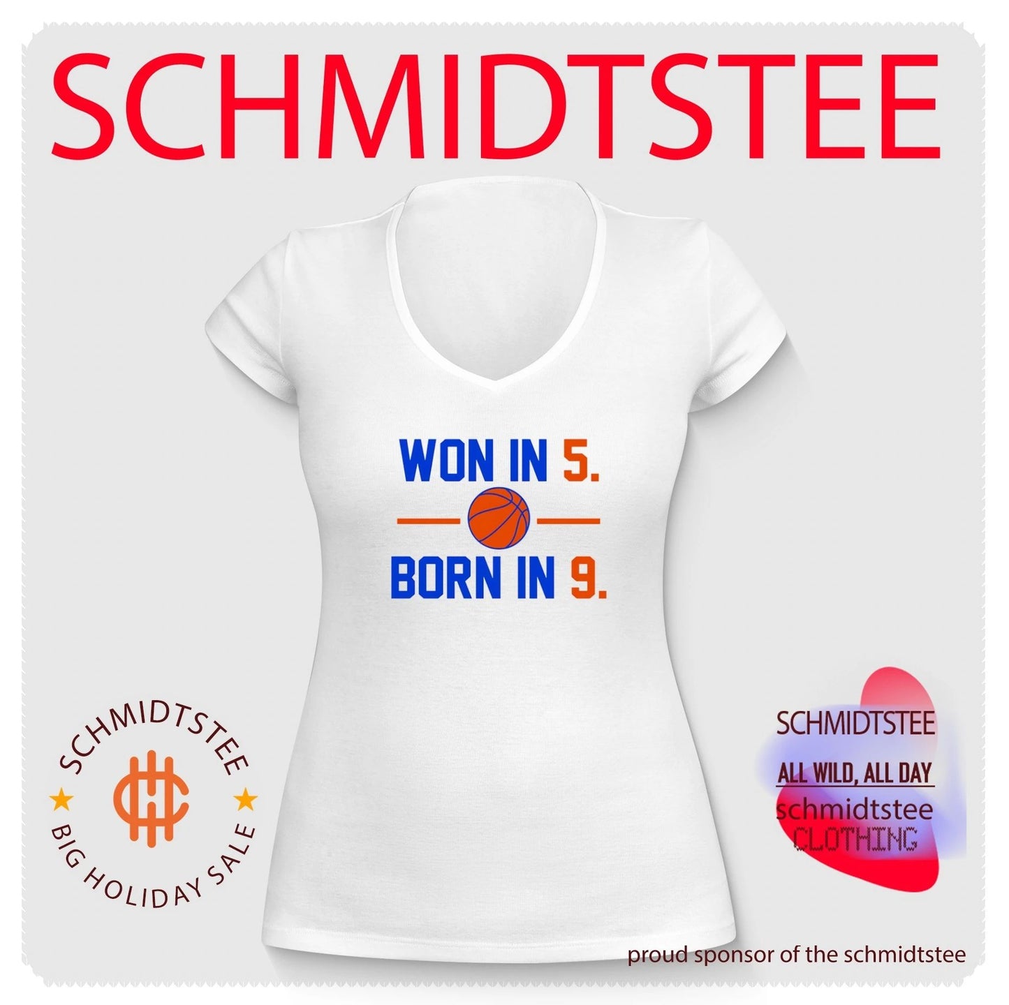 New York Knicks won in 5 born in 9 shirt