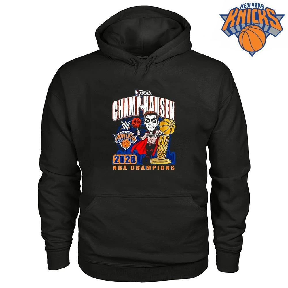 Wwe Danhausen X New York Knicks 2026 Nba Finals Champions Shirt