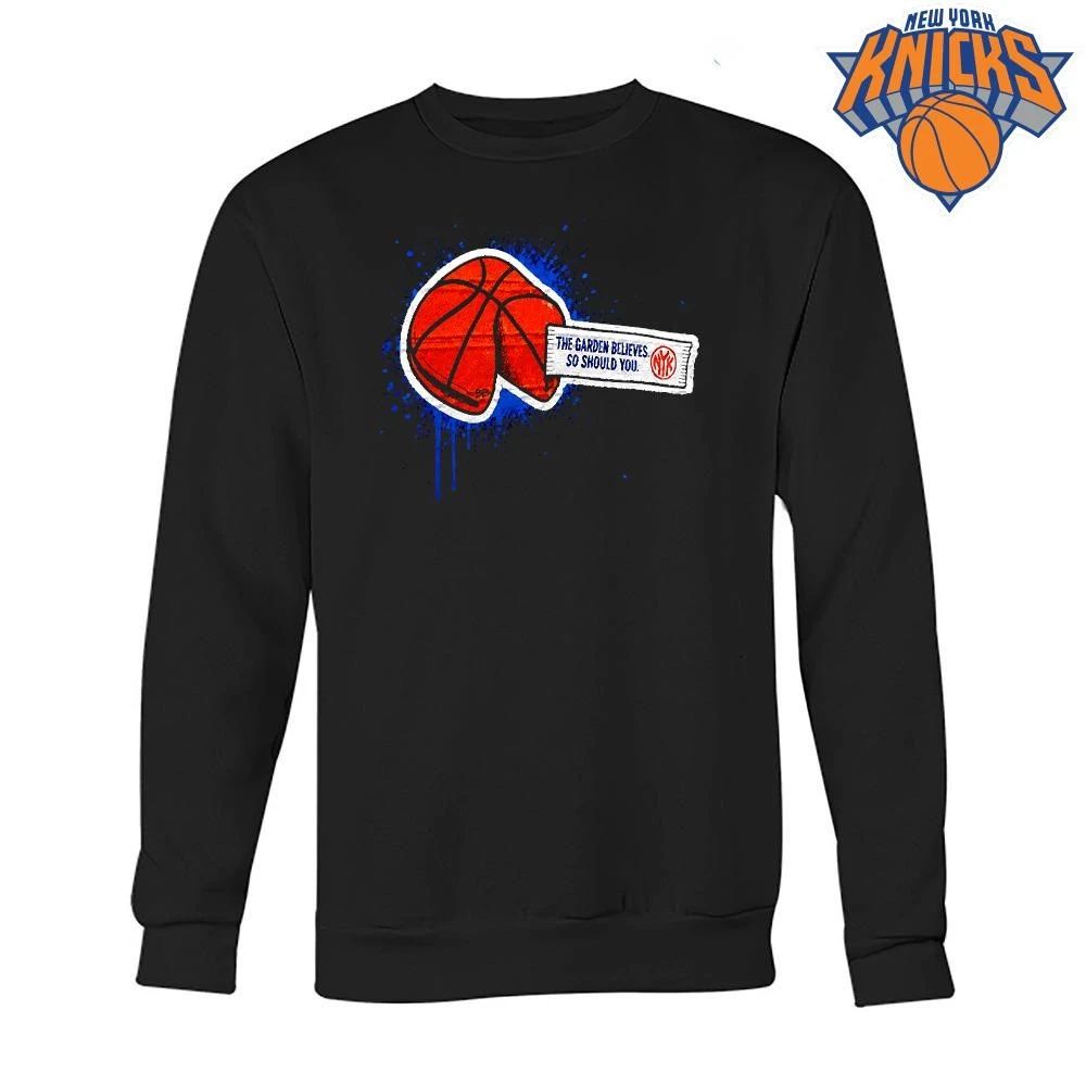 The Garden Believes Fortune Cookie New York Knicks Black Shirt